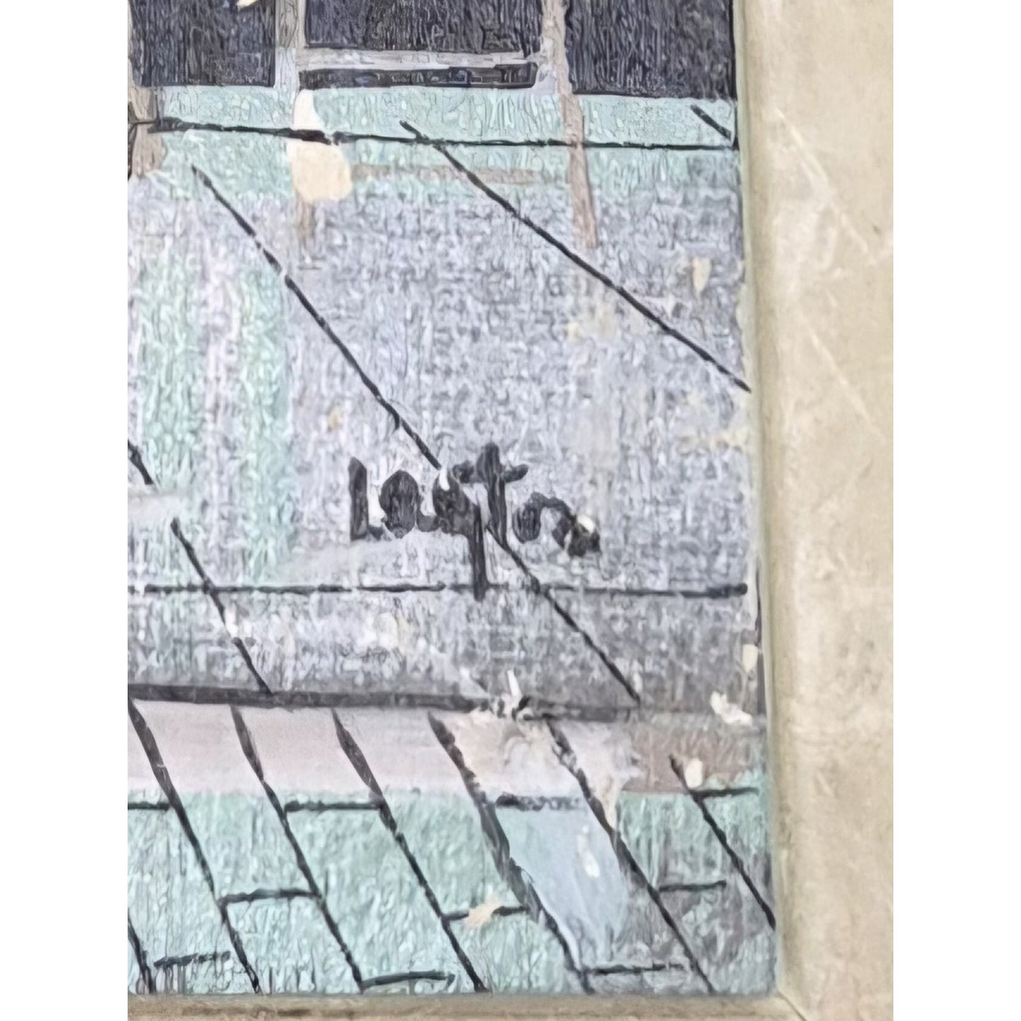 Margaret Layton Bruno's Cafe With Original Frame.
