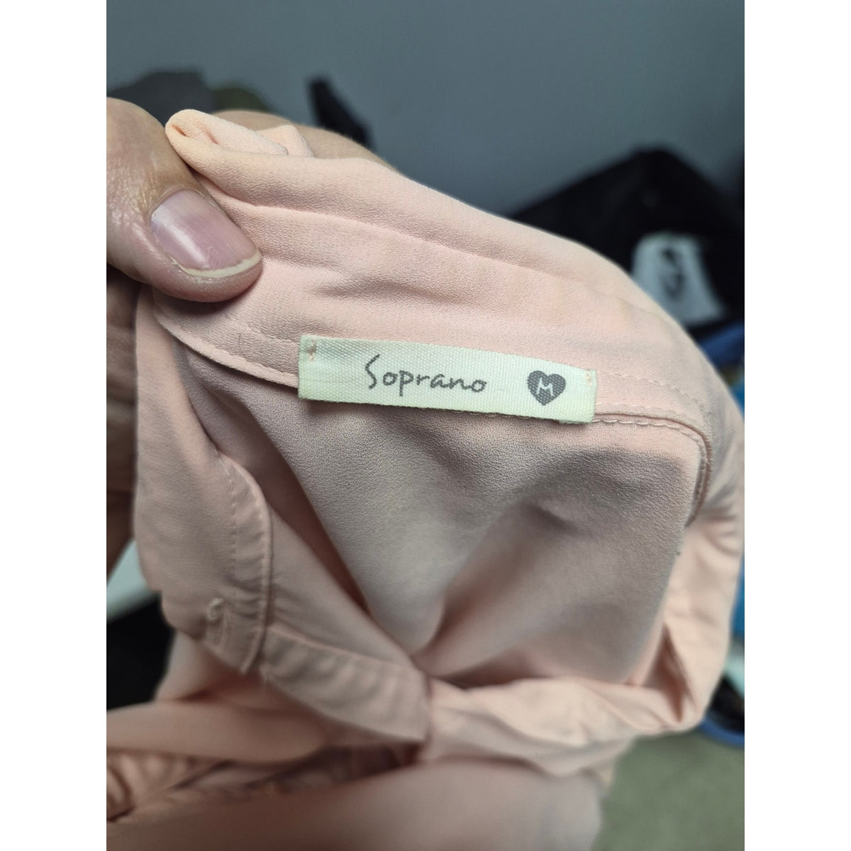Soprano Light Pink Button-Down Blouse
