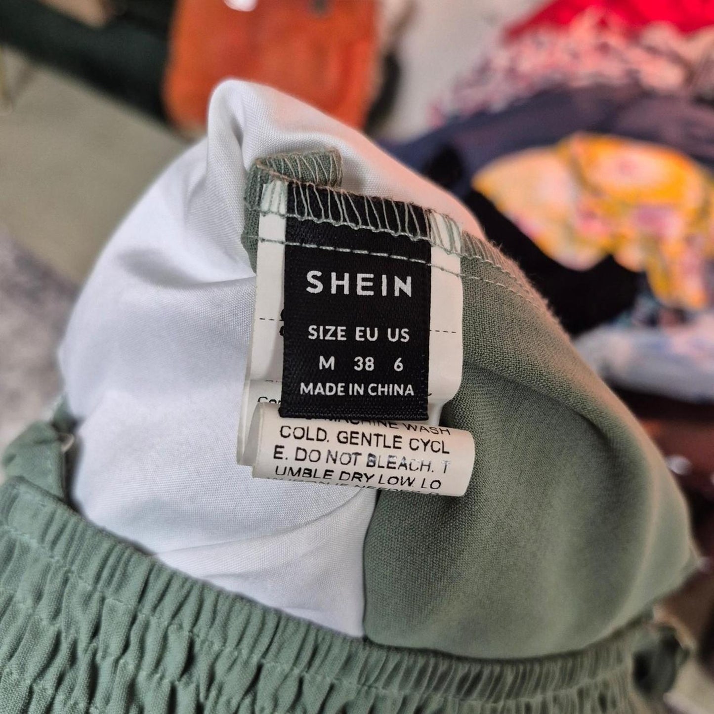Shein green maxi dress with