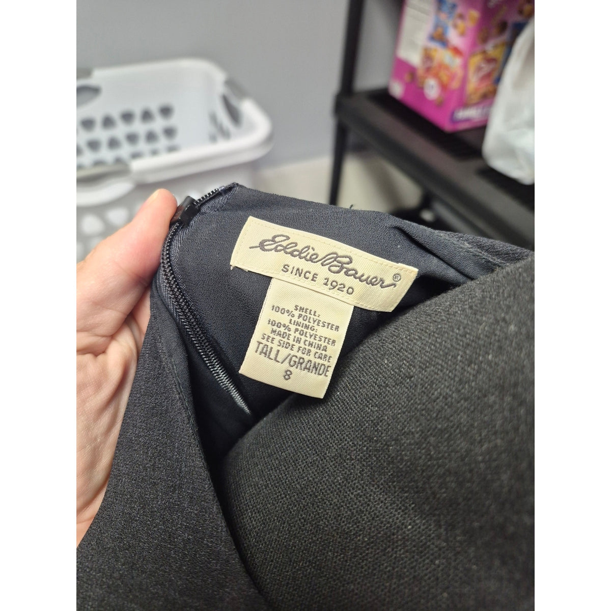 Eddie Bauer Black Sleeveless Maxi Sheath Dress