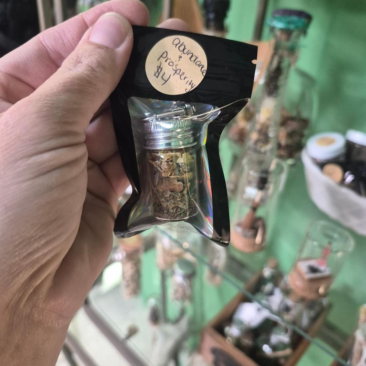 Handmade dried herb blend in
