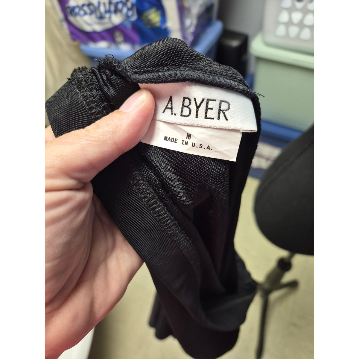A. Byer Black Stretch Pencil Skirt