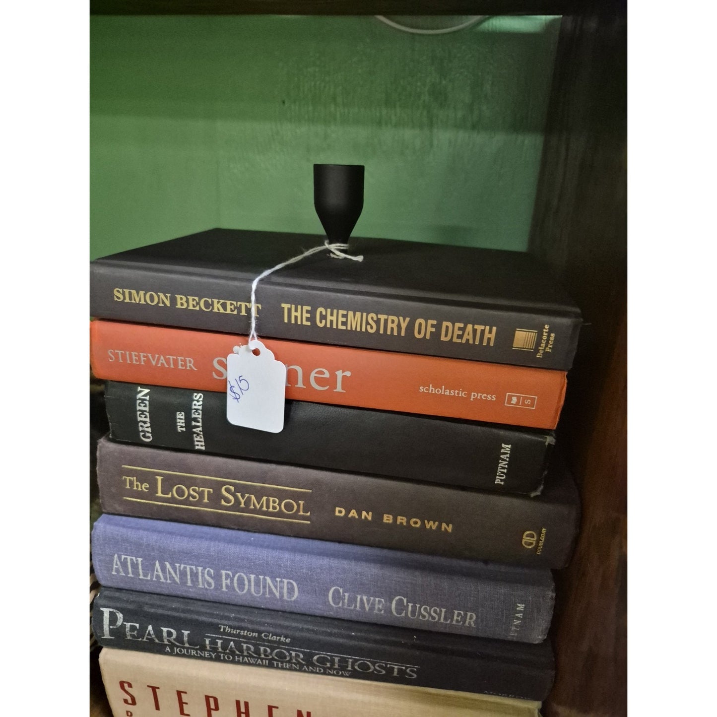 Candle Holder Made From Books