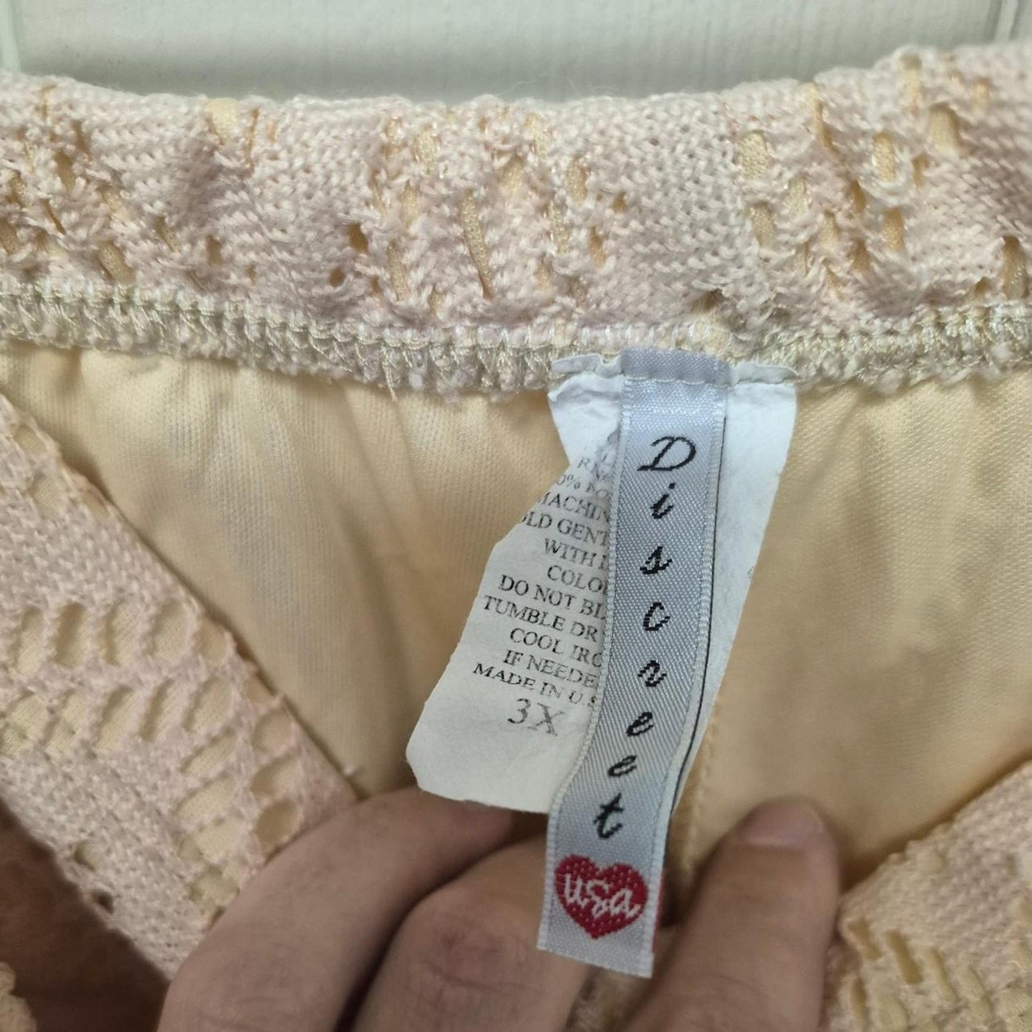 discreet cream tan lace