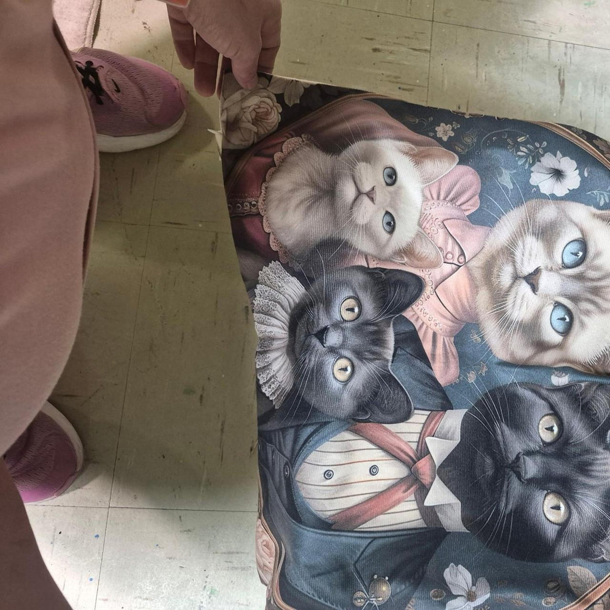 Cats in formal wear pillow