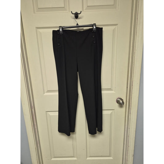 INC International Concepts Black Straight-Leg Dress Pants