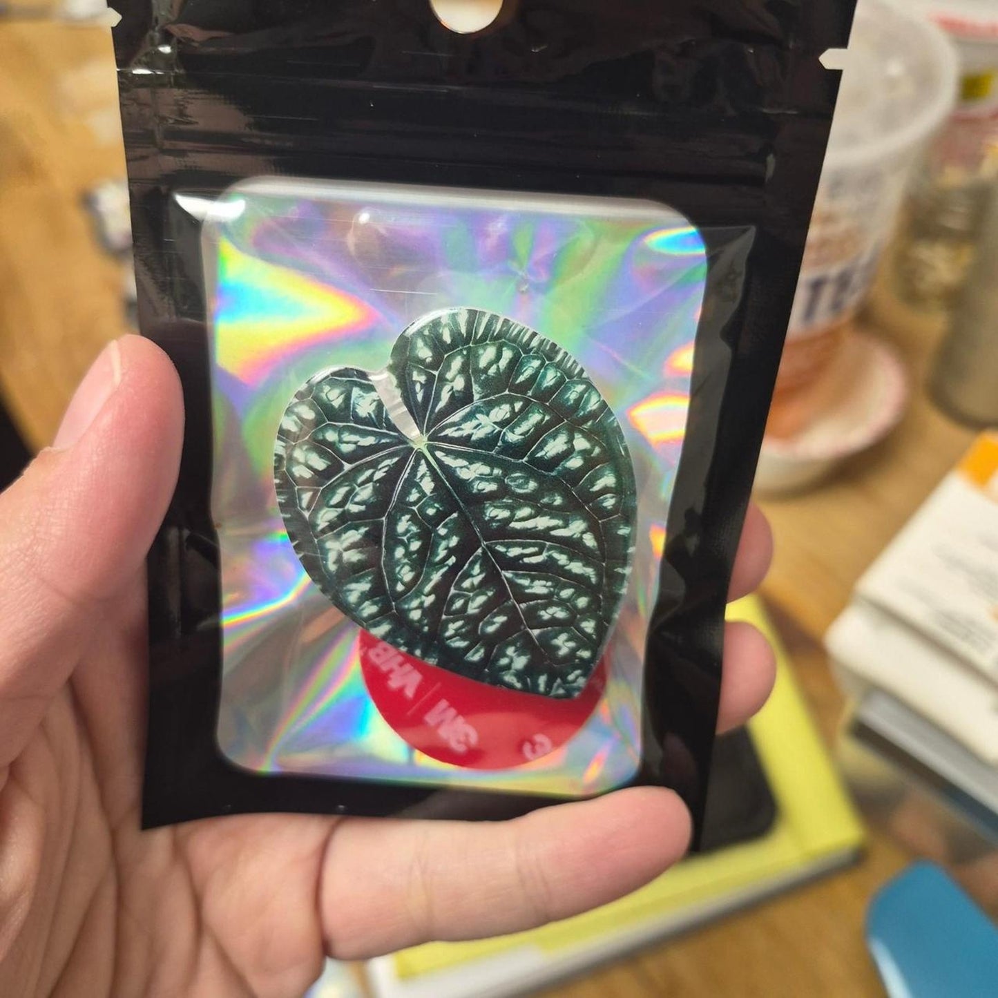 Pop socket black green