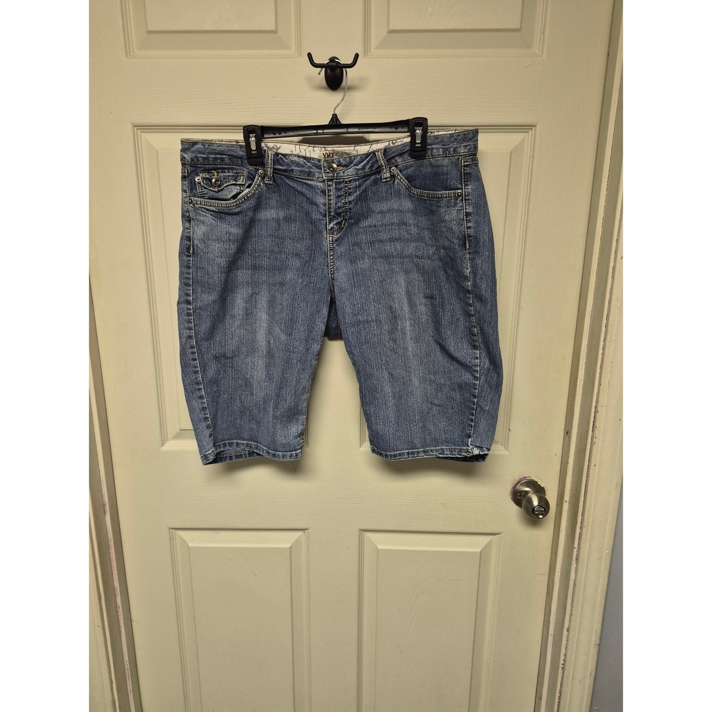 YMI Light Blue Denim Bermuda Shorts