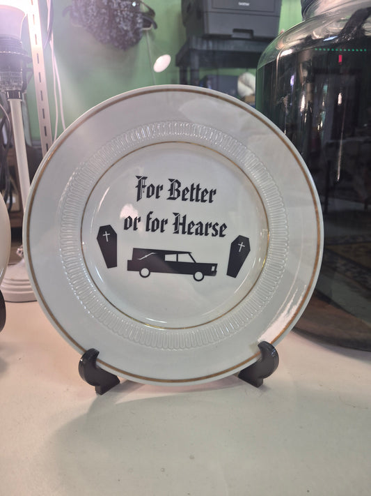 For better or for hearse plate