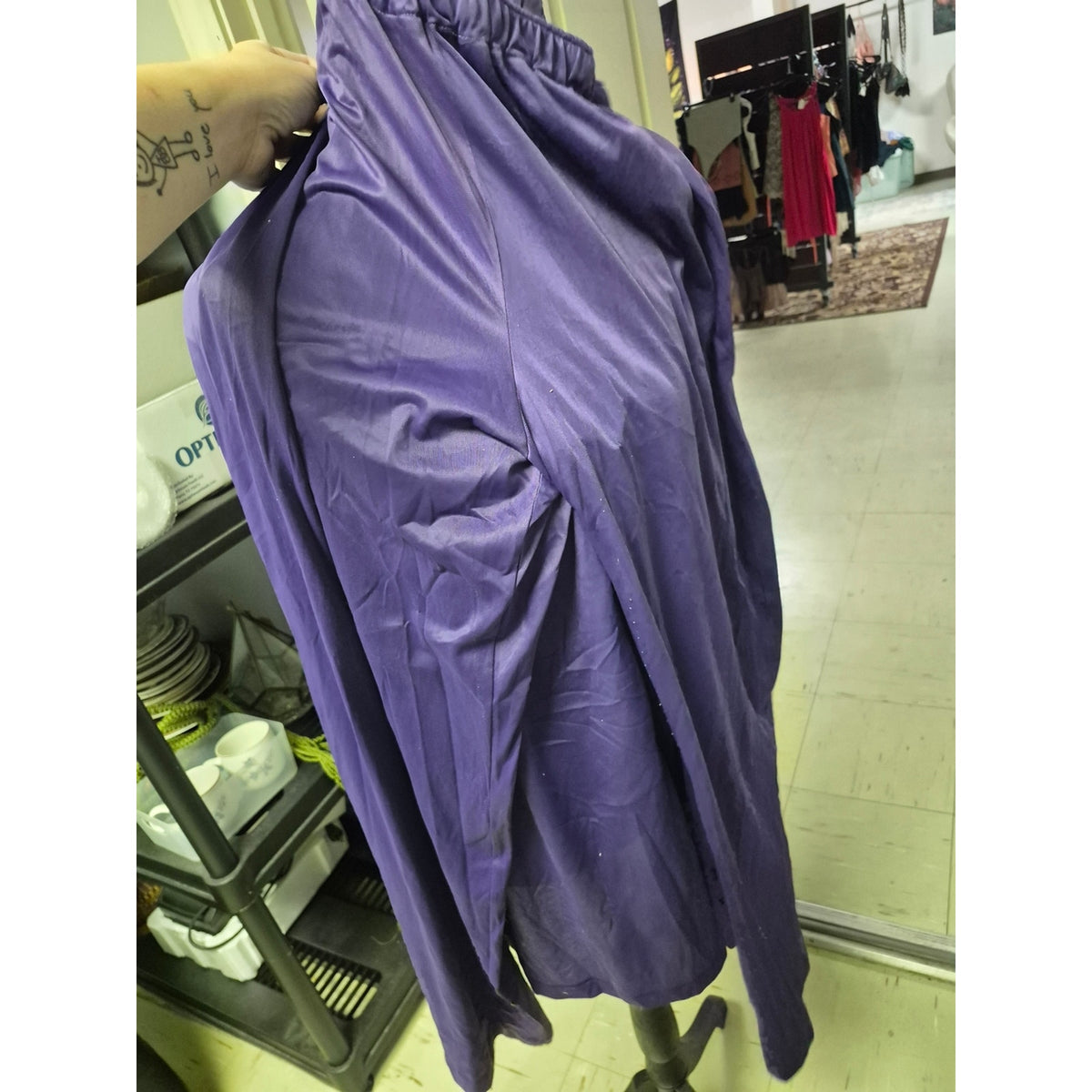 Vintage Women’s Purple Satin Sleep Set- Brand Unspecified