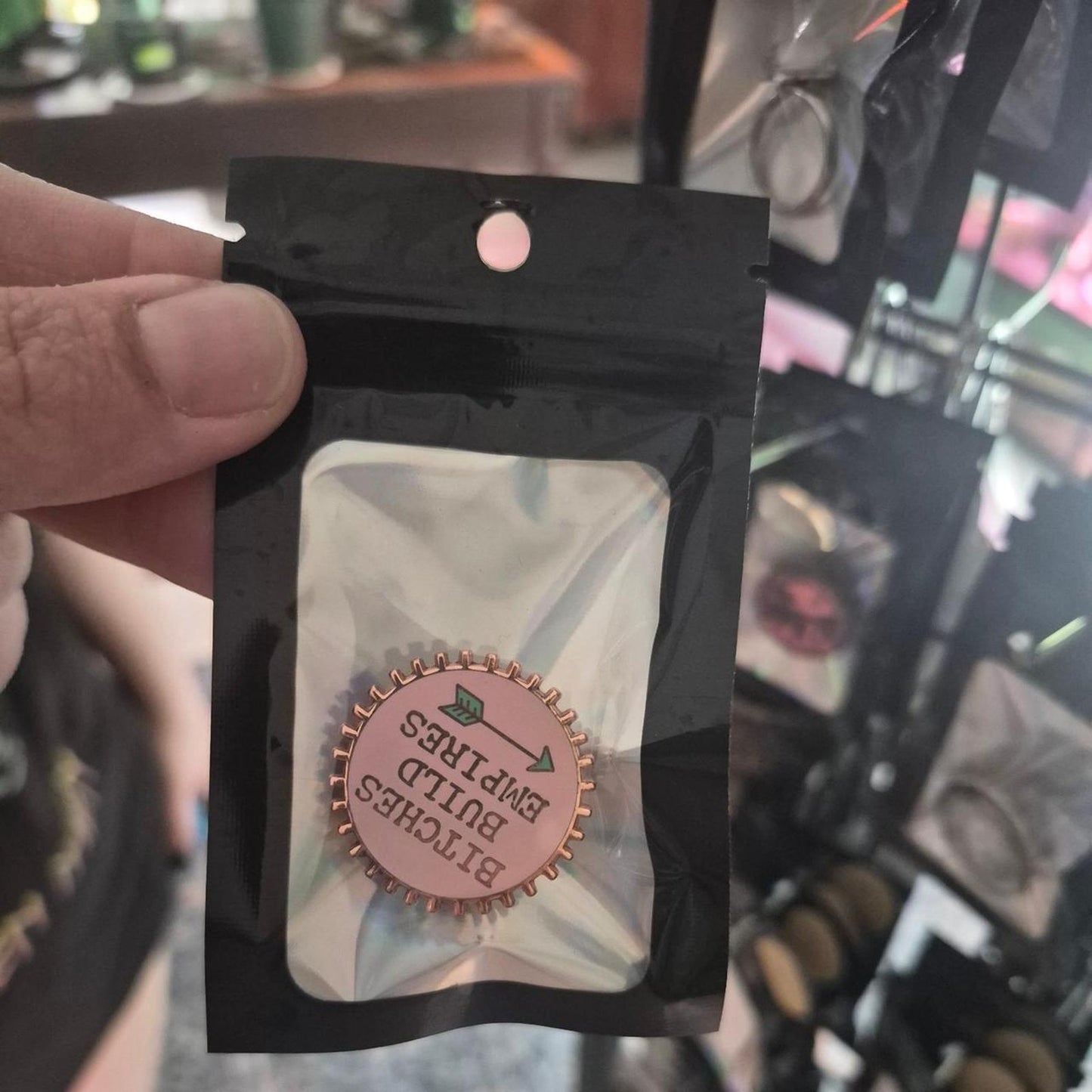 Bitches build empire pin