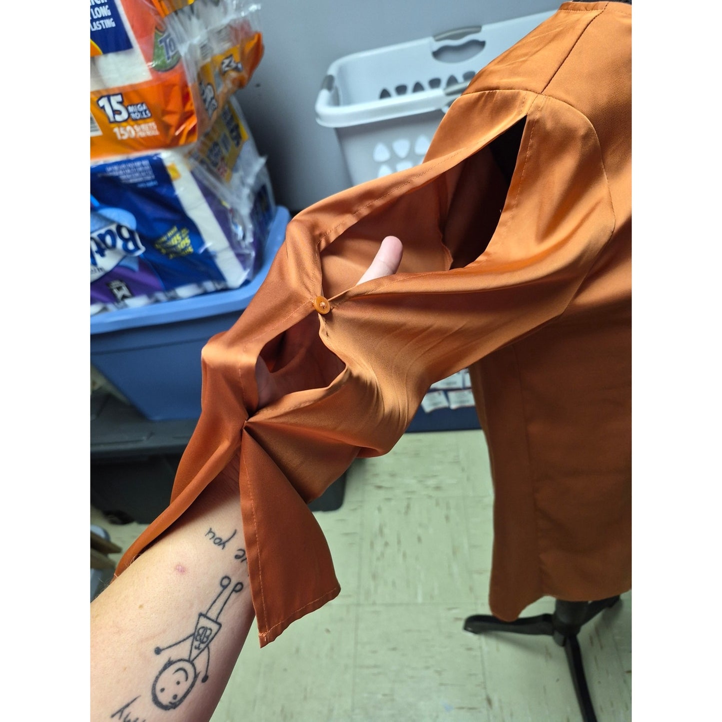 Preston & York Rust Orange Long-Sleeve Tunic Top