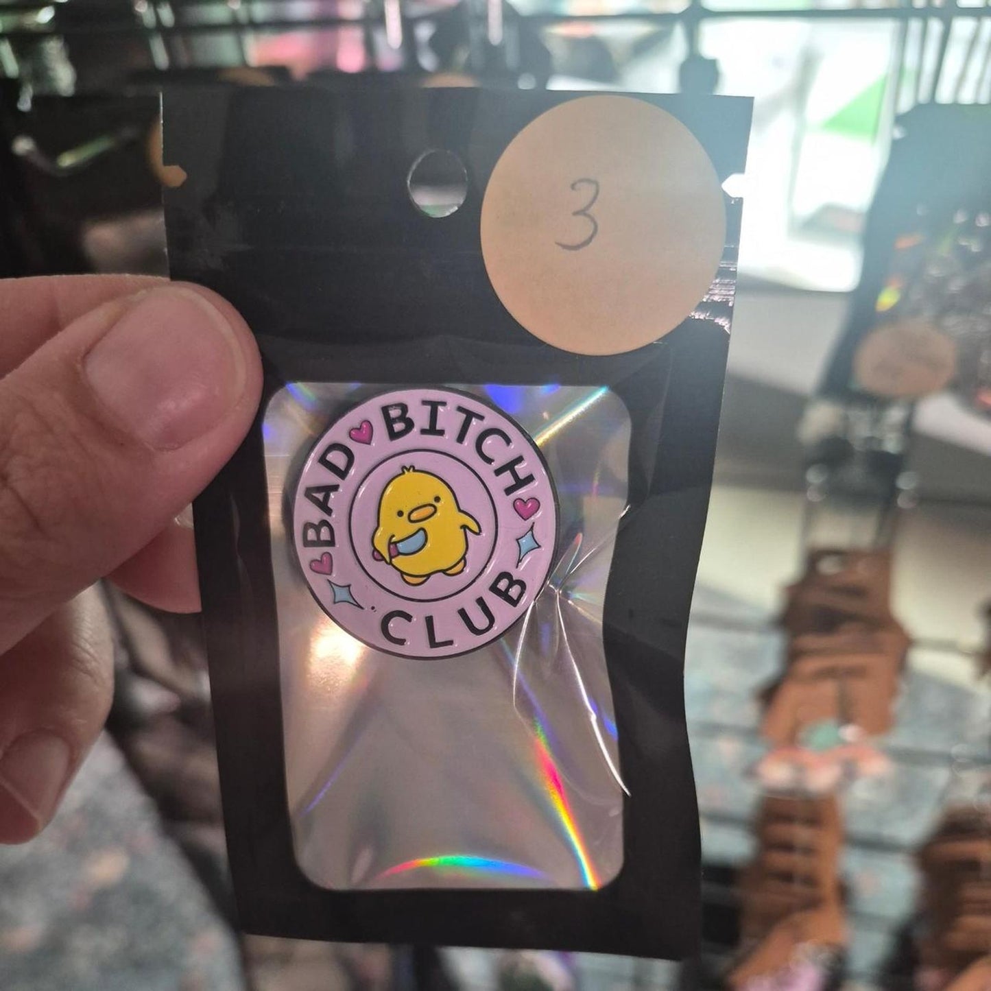 Bad bitch club pin