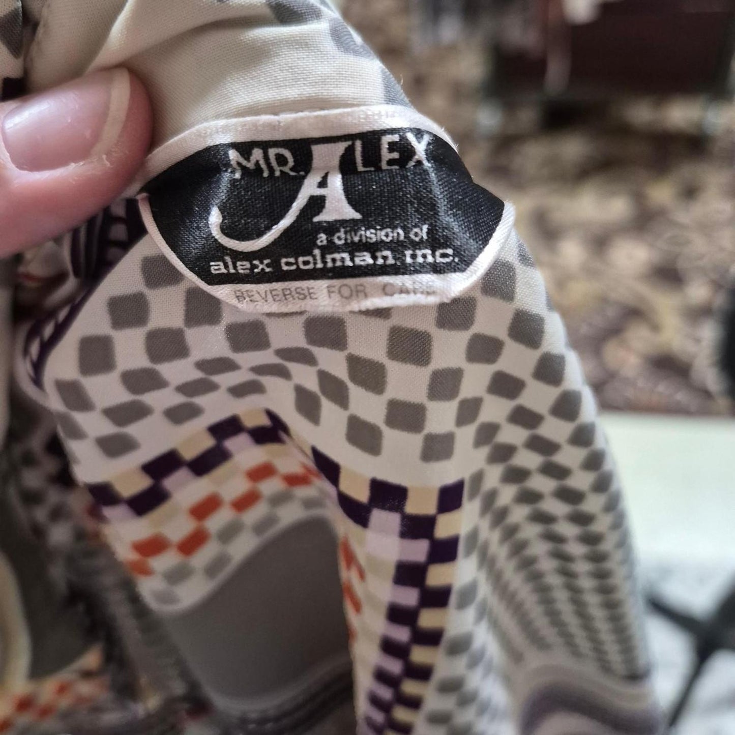 Mr alex vintage 80s geometric