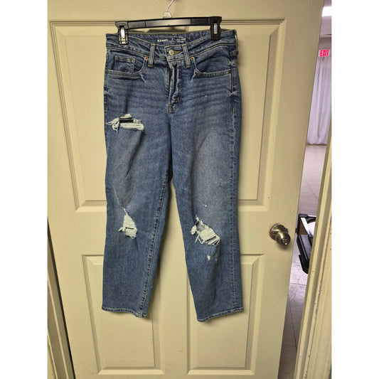 Old Navy Distressed Light Blue Boyfriend Jeans
