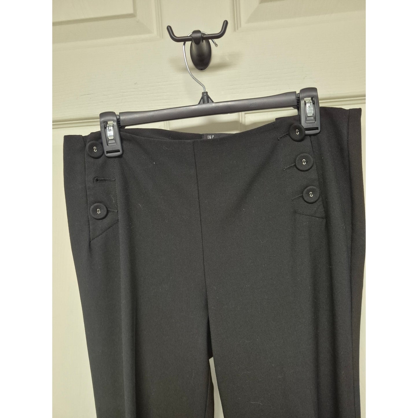 INC International Concepts Black Straight-Leg Dress Pants