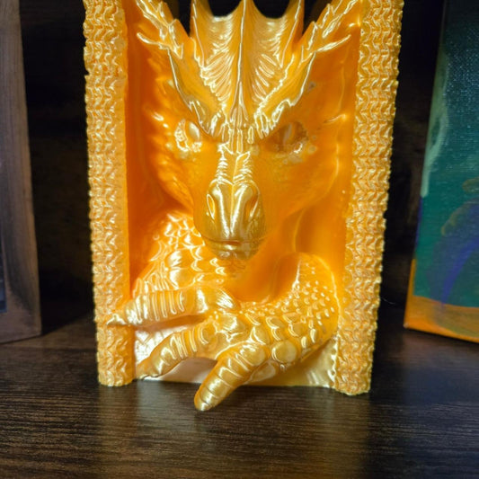 Yellow dragon figurine