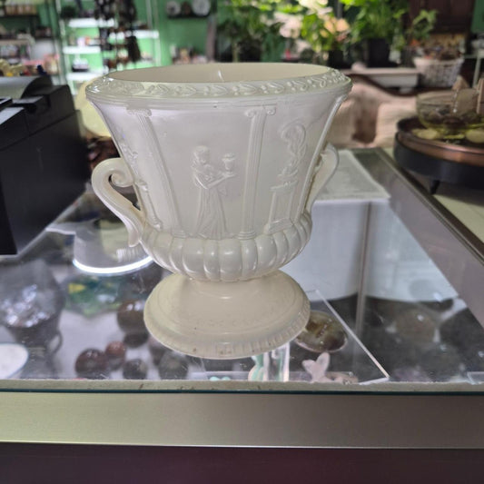 Vintage greek plastic planter with