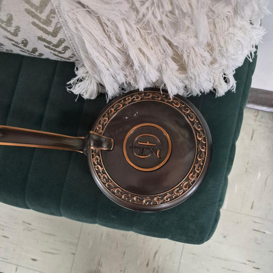 Bronze vintage butler table crumb