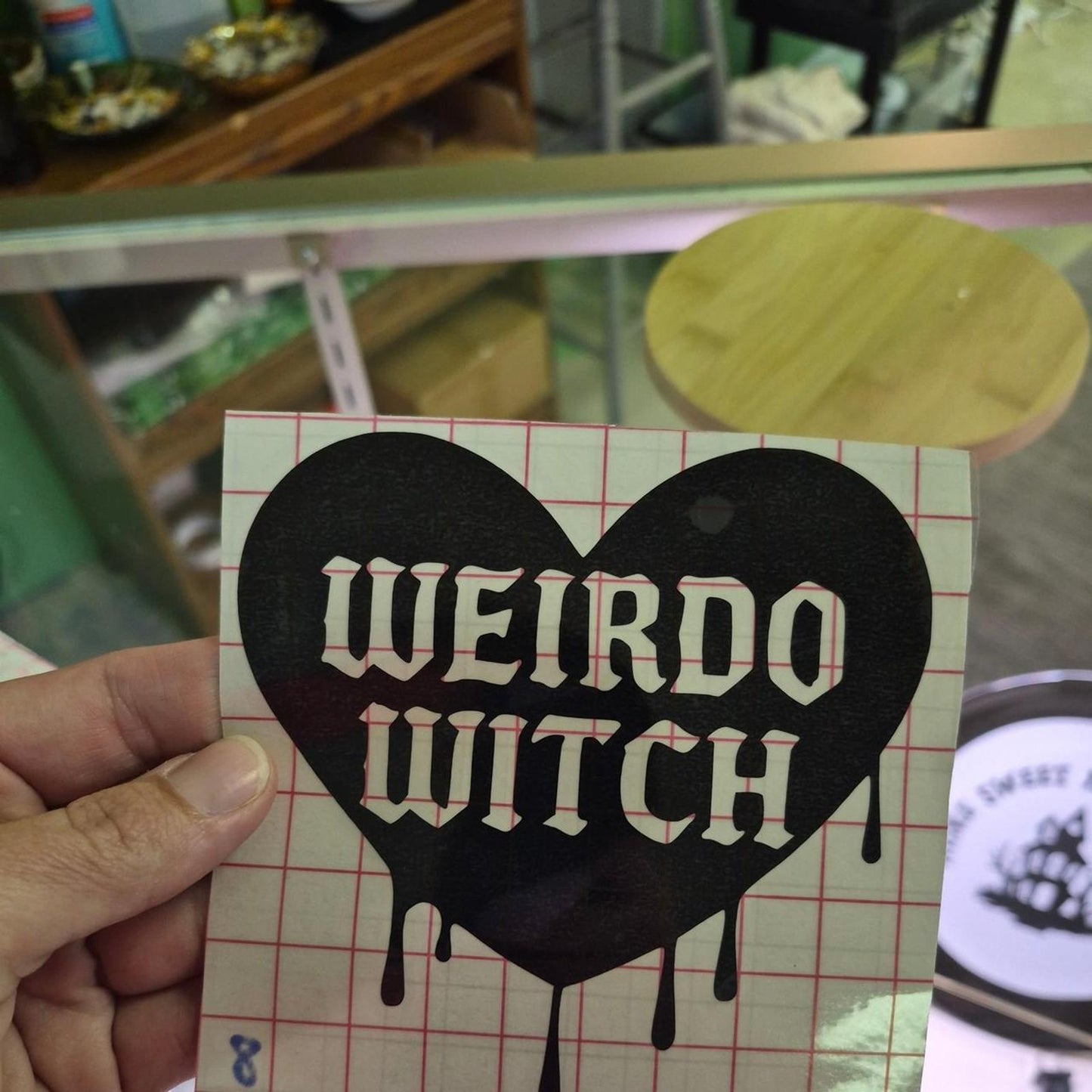 Weirdo witch vinyl sticker