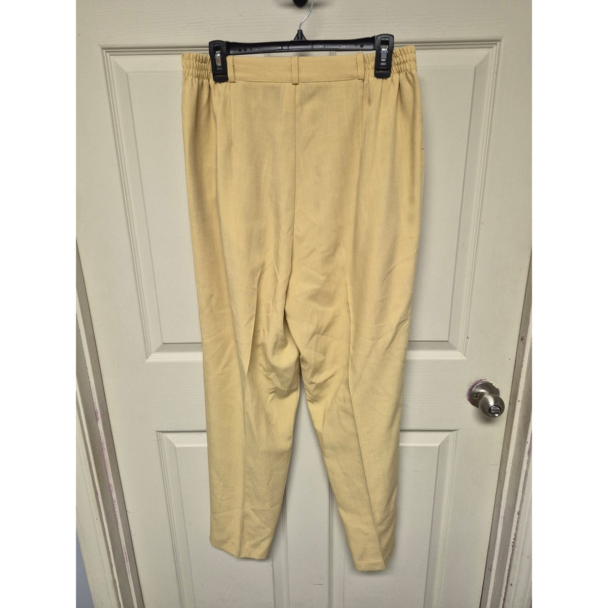 Pleated Yellow Dress Pants