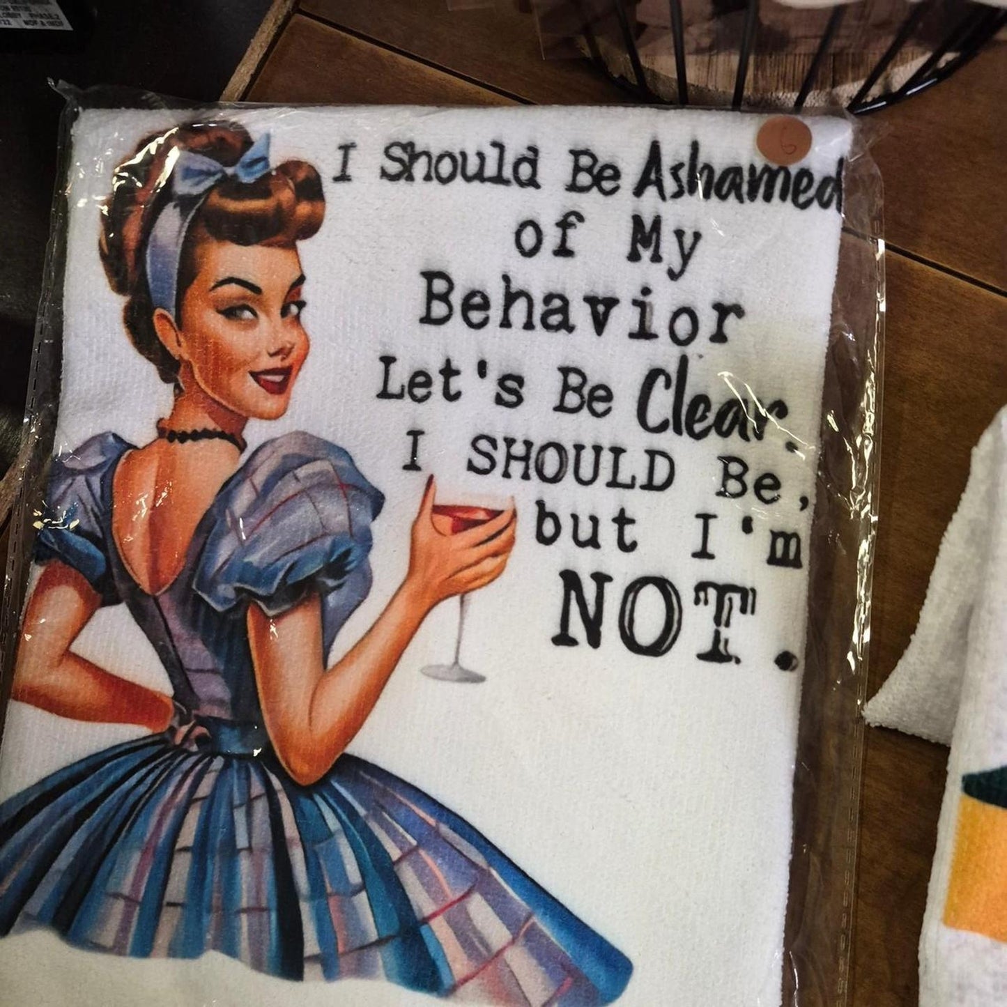 Funny kitchen towels with graphic