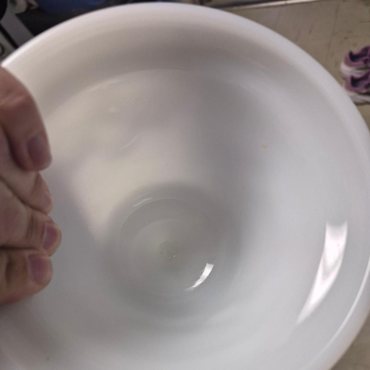 White milk glass grape vase