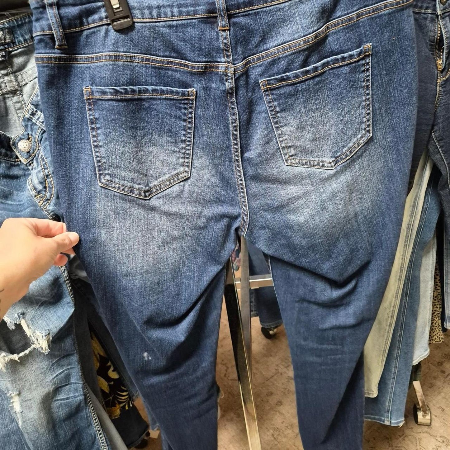 Djohnson jeans blue denim high waisted