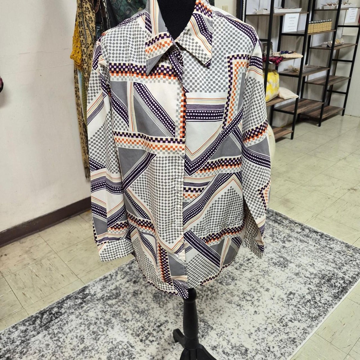Mr alex vintage 80s geometric