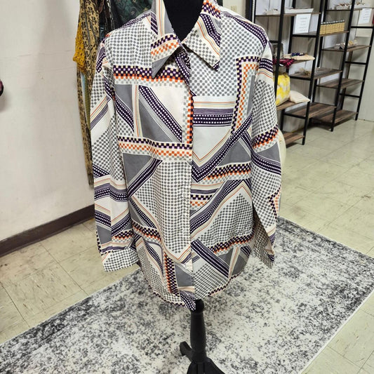 Mr alex vintage 80s geometric