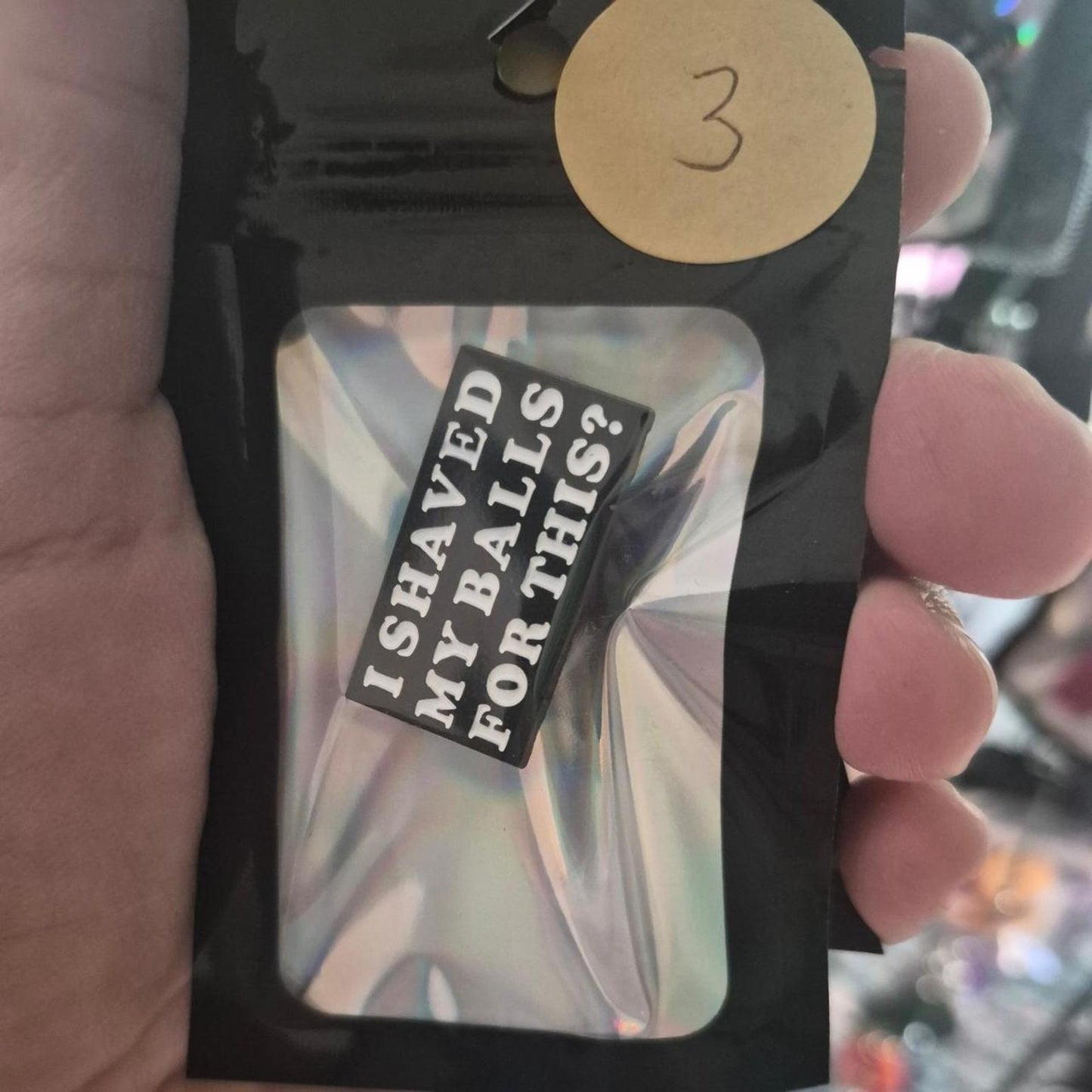I shaved my balls for