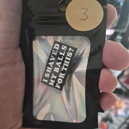 I shaved my balls for