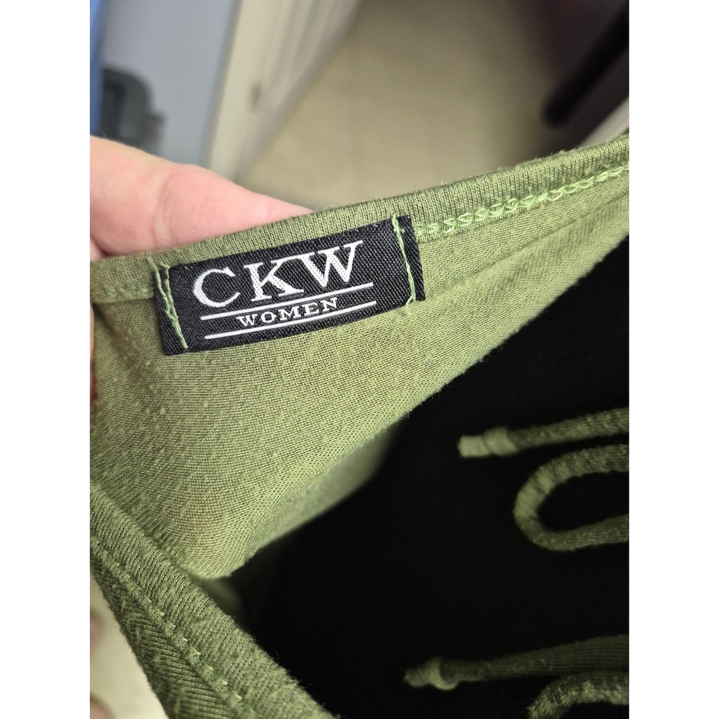 Olive Green Draped Cowl Neck Camisole