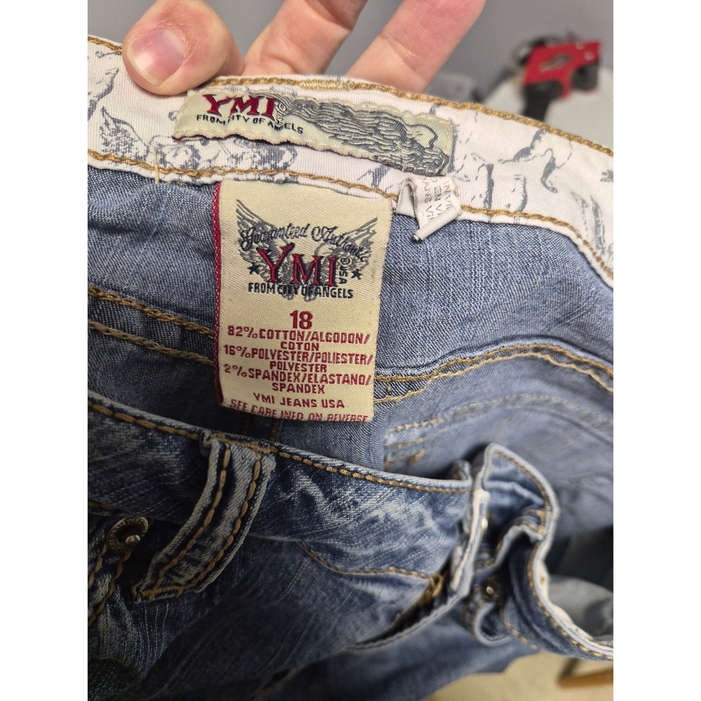 YMI Light Blue Denim Bermuda Shorts