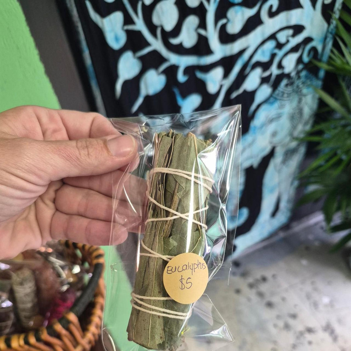 Eucalyptus smudge stick bundle smudging