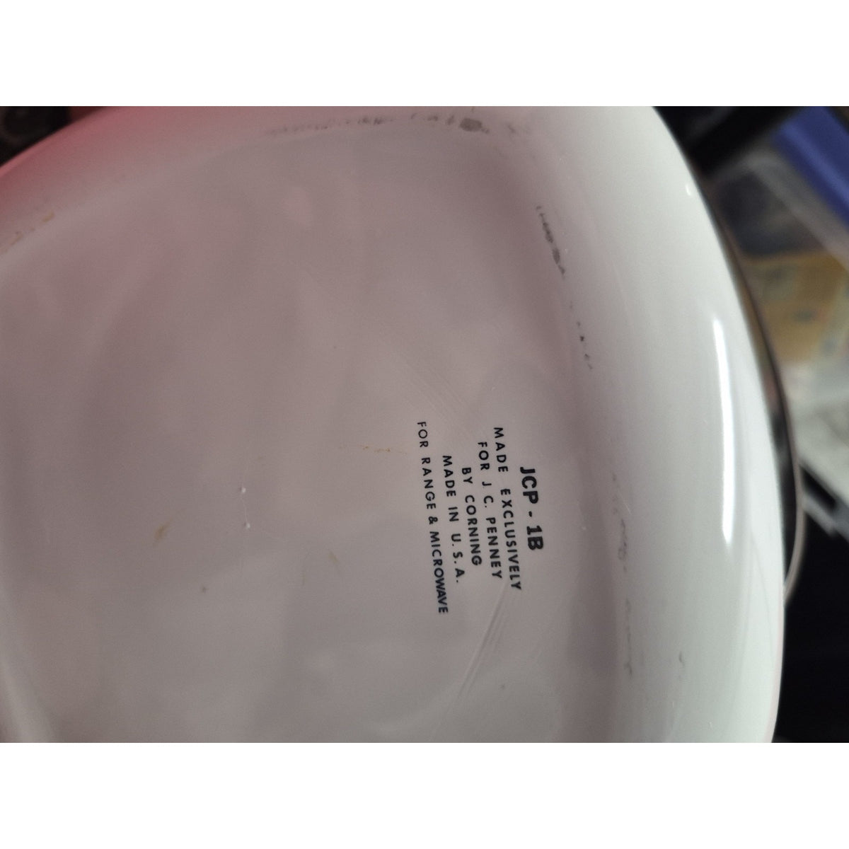 CorningWare JCP-1B White Green Floral Square 2 Casserole Dish w/ Lid Handle.