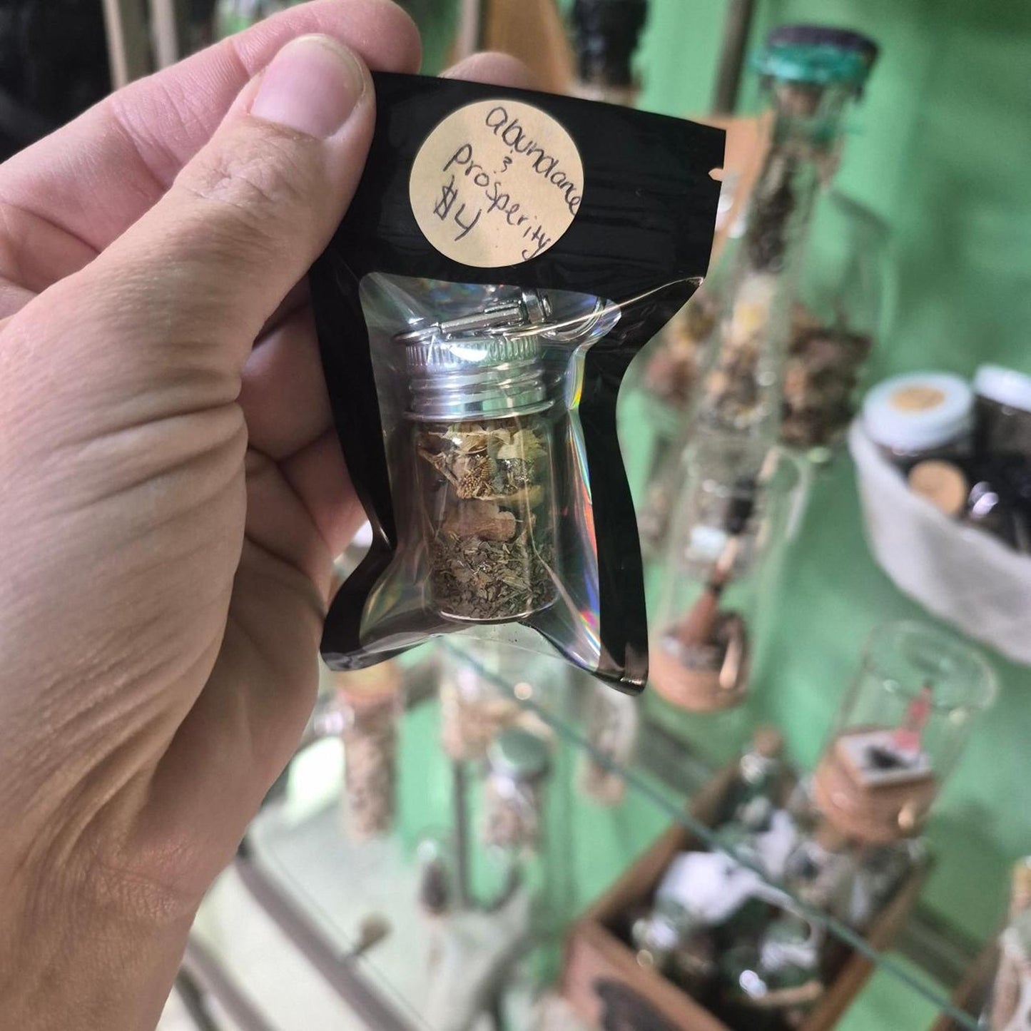 Handmade dried herb blend in