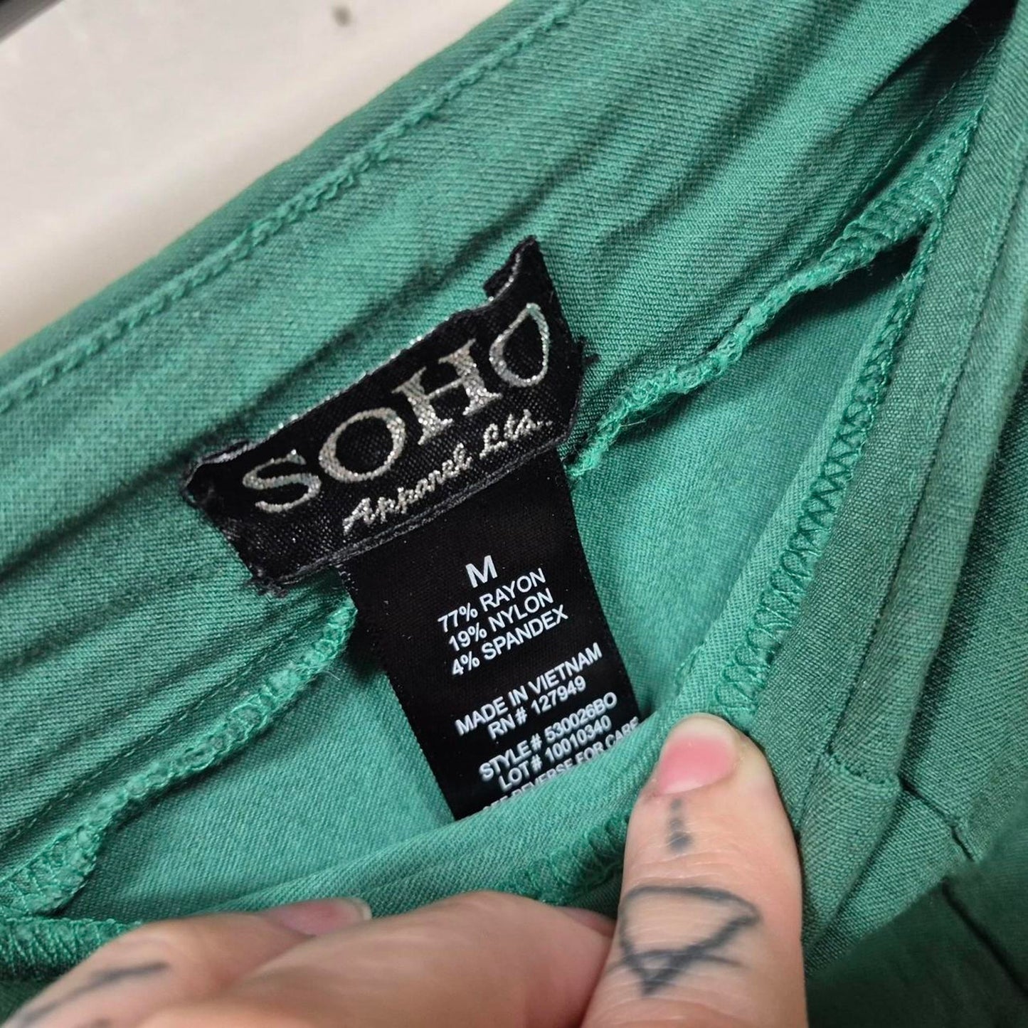 Soho size mediums green shorts