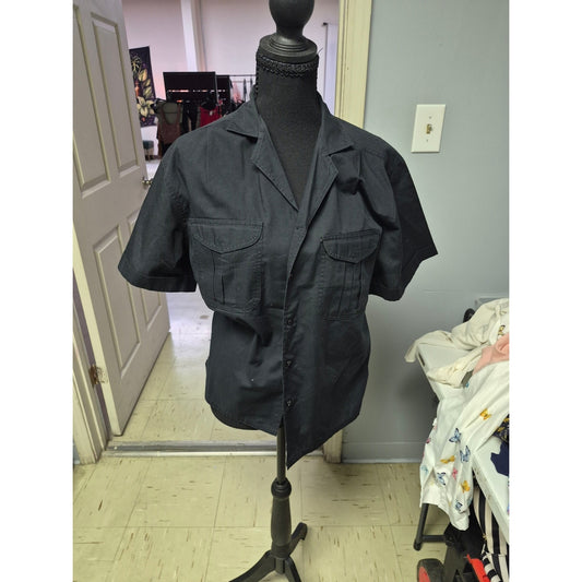 Men's Short-Sleeve Utility Shirt - Black