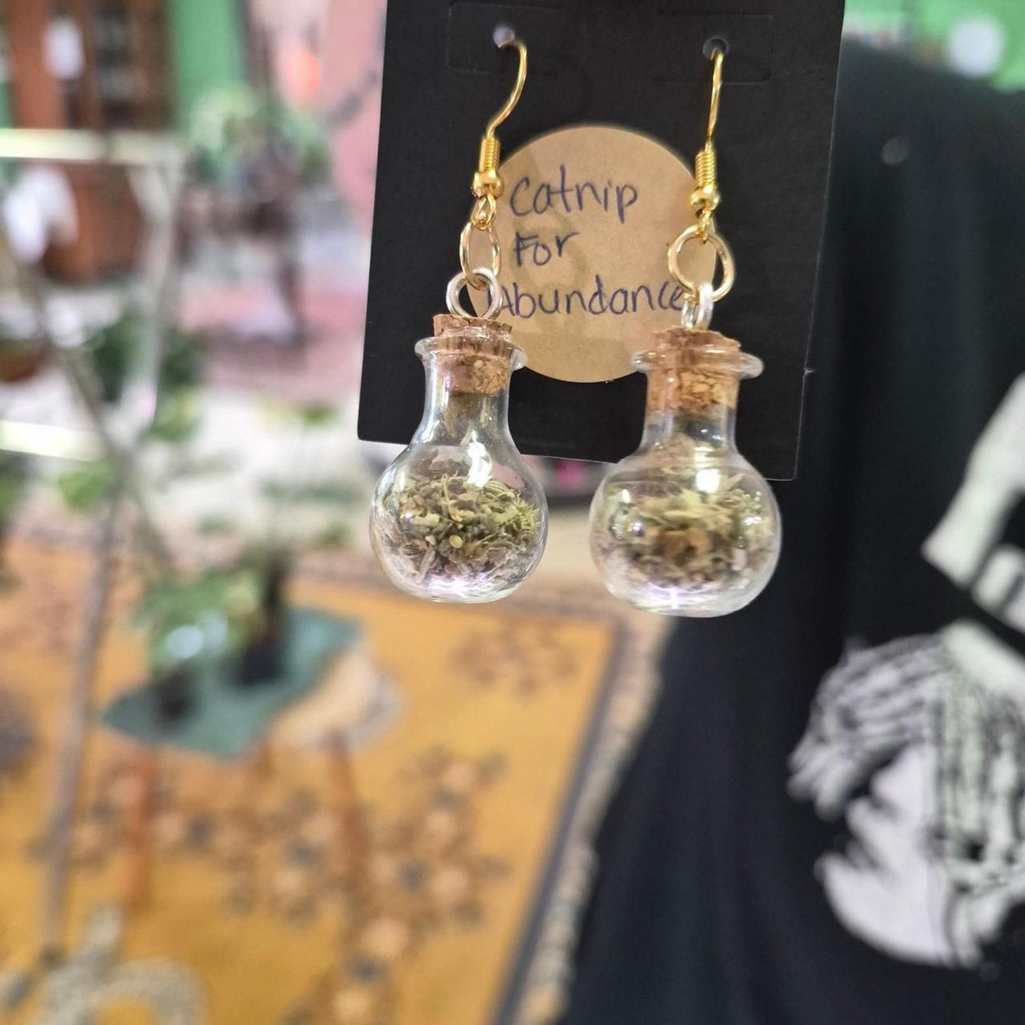 Catnip for abundance earrings with