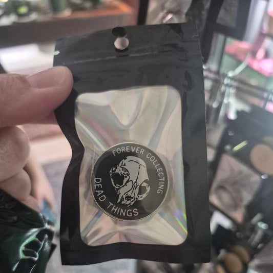 Forever collecting dead things pin