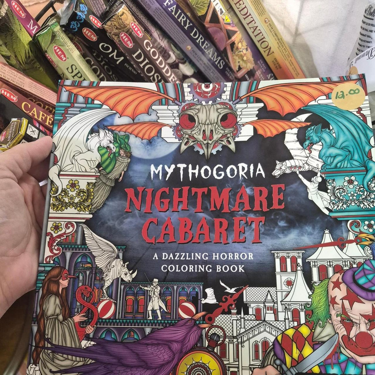 Mythgoria nightmare cabaret coloring book