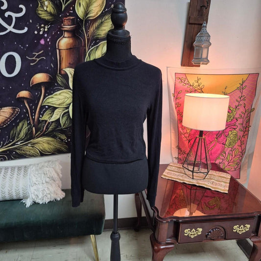 Black mock neck long sleeve